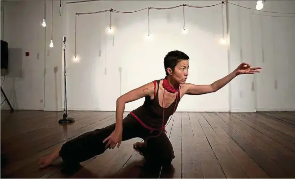  ?? — WONG HORNG YIH ?? Dancing the words: Lee Su-Feh (seen here in 2011’s The Whole Beast ) will be performing The Things I Carry at the George Town Lit Fest.