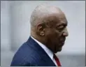  ?? MATT SLOCUM — THE ASSOCIATED PRESS ?? Bill Cosby arrives for a pretrial hearing in his sexual assault case Friday at the Montgomery County Courthouse in Norristown.