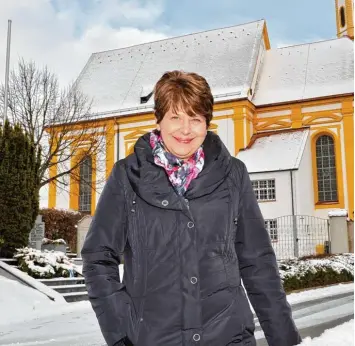  ?? Foto: Thorsten Jordan ?? Renate Breitschäd­el prägt seit 40 Jahren den Chorgesang in Kinsau.