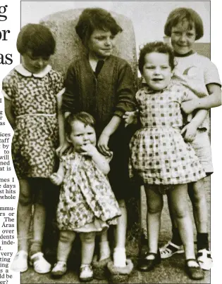  ??  ?? family: Ivy McGinty, second from right, with her four sisters in Mayo