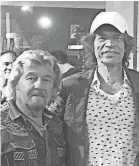  ?? JERRY PHILLIPS ?? Music producer (and son of Sam Phillips) Jerry Phillips and Mick Jagger took this picture together Sept. 12 at the Sam Phillips Recording Service on Madison Avenue.