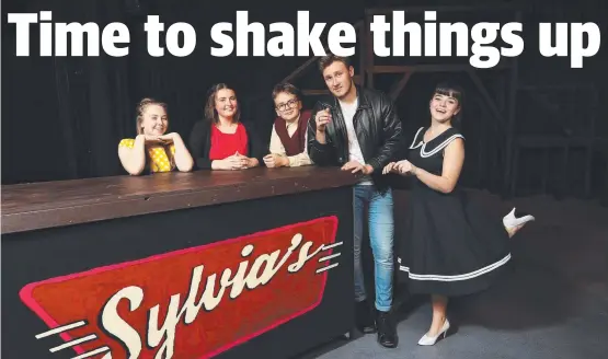  ?? Picture: NIKKI DAVIS-JONES ?? MUSICAL YOUTH: Ready to make some noise in the Elizabeth College production of All Shook Up are, from left, Emalee Oliver, 17, Angelica Passarelli, 17, Matthew Saltmarsh, 18, Taylor Lewincamp, 18, and Martine Holliday, 18.