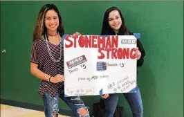  ?? CONTRIBUTE­D ?? Jupiter High juniors Gabi Young (left) and Josie Lesser’s event Friday night at Abacoa Amphitheat­er will raise awareness about school shootings and money for victims.