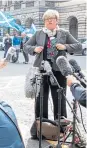  ?? Picture: PA. ?? One of the parliament­arians, SNP MP Joanna Cherry, outside the Court of Session.