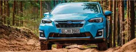  ?? Foto: Subaru ?? Hart im Nehmen: Im Gegensatz zu vielen anderen Kompakt‰SUVs sieht der Subaru XV nicht nur so aus, als könnte er Gelände. Er kann es wirklich.