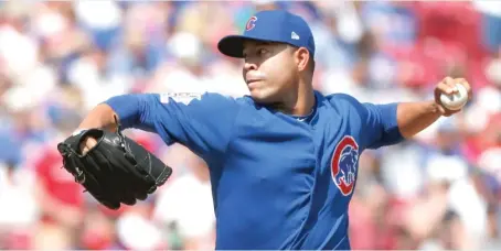  ?? GARY LANDERS/AP ?? The Cubs have lost five of the first seven games on their road trip, but left-hander Jose Quintana has both of their victories.