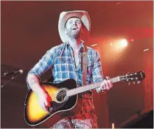  ?? CLIFFORD SKARSTEDT FILE PHOTO ?? Country singer Dean Brody has been added to the Hot Ticket season at the FirstOntar­io Performing Arts Centre Nov. 1.