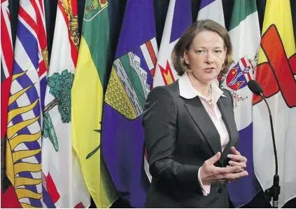  ?? ADRIAN LAM / POSTMEDIA NEWS ?? Provincial government­s, including that of Alberta Premier Alison Redford, are leading the discussion on energy strategy.