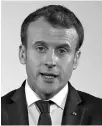  ??  ?? Emmanuel Macron