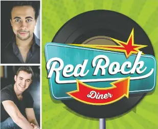  ??  ?? In Red Rock Diner, DJ Red Robinson takes five teenagers on a journey through the 1950s through dancing and classic tunes. The show opens this week at the St. Jacobs Schoolhous­e Theatre.