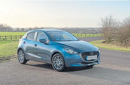  ??  ?? The Mazda2 supermini looks great, offers first-rate comfort and handles well.