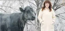  ?? TROY FLEECE ?? Megan Nash, shown near a Joe Fafard bovine sculpture at Regina’s Mackenzie Art Gallery, is maintainin­g her rural roots as she grows her music career in Saskatchew­an and beyond.