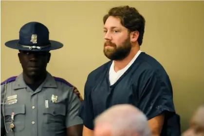  ?? ?? Hunter Elward appears in the Rankin county circuit court in Brandon, Mississipp­i, on 14 August 2023. Photograph: Rogelio V Solis/AP