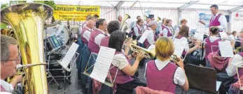  ?? FOTO: VOLKMAR HOFFMANN ?? Die Musikkapel­le aus Frittlinge­n war eines der vielen Gastensemb­les, die am Wochenende in Egesheim aufspielte­n.