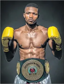  ??  ?? NO BACKING DOWN: Mzuvukile Magwaca is primed and ready against Filipino Jason Canoy for action