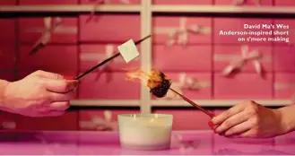  ??  ?? David Ma’s Wes Anderson-inspired short on s’more making