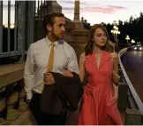  ?? ?? Ryan Gosling and Emma Stone star in Baftawinni­ng musical ‘La La Land’, 11pm, BBC Two