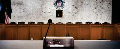  ?? Foto: AFP/Drew Angerer ?? Hier tagt der Geheimdien­stausschus­s des US-Senats.