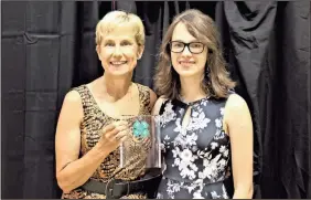  ?? Rhonda Dunnaway ?? Gordon County 4-H Volunteer of the Year Janice Forrest and Senior 4-H’er of the Year Olivia Forrest.