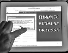  ??  ?? A man deletes his Facebook account in Bogota, on Mar 22. A public apology by Facebook chief Mark Zuckerberg has failed to quell outrage over the hijacking of personal data from millions of people, as critics demanded the social media giant go much...