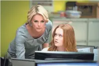  ??  ?? Charlize Theron, left, with Liv Hewson in “Bombshell.” HILARY BRONWYN GAYLE