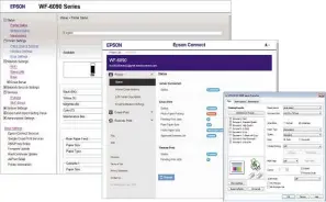  ??  ?? LEFT Epson provides a simple web console and easy registrati­on with its Connect email printing service