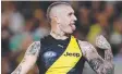  ??  ?? SHORT RUN: Dustin Martin.