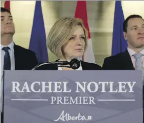  ?? DAVID BLOOM ?? Premier Rachel Notley’s itinerary for her four-day trip to Washington, which starts Feb. 26, will likely include members of Congress, business leaders and think tanks.