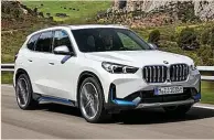  ?? ?? BMW IX1 La versión eléctrica del SUV compacto alemán ya está disponible desde 54.900 euros y una autonomía de hasta 438 kilómetros.