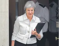 ??  ?? Prime Minster Theresa May after the Cabinet meeting