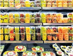  ?? ?? Not-so fantastic plastic: shops are awash with plastic packaging to keep food fresh