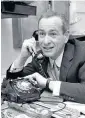 ??  ?? Berman (1964): frequently used a telephone as a prop