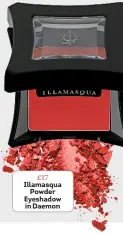  ??  ?? £17 Illamasqua Powder Eyeshadow in Daemon