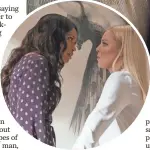  ?? KAREN BALLARD, WARNER BROS. PICTURES ?? A man is at the center of Rosario Dawson and Katherine Heigl’s Unforgetta­ble fight.