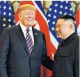  ??  ?? The feeling’s mutual: it is no surprise that Donald Trump likes Kim Jong-un