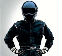  ??  ?? While The Stig is better known for his all-white look, Perry McCarthy’s original Stig preferred black.