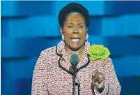  ?? (Reuters) ?? US REP. Sheila Jackson Lee speaks at the Democratic National Convention in Philadelph­ia in July.