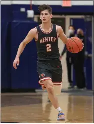  ?? TIM PHILLIS — FOR THE NEWS-HERALD ?? Mentor’s Luke Chicone is The News-Herald’s 2021 winner of the Clark Kellogg Award, given to the area’s best boys basketball player.