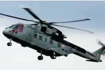  ??  ?? AW101 VVIP helicopter­s