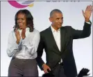  ??  ?? Former President Barack Obama and former first lady Michelle Obama