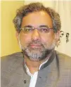  ??  ?? Shahid Khaqan Abbasi