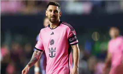  ?? ?? Lionel Messi scored on his return from injury in a 2-2 draw against Colorado Rapids on Saturday. Photograph: Megan Briggs/Getty Images