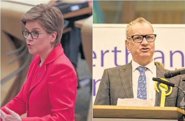  ?? ?? STAYING PUT: First Minister Nicola Sturgeon said she was too busy to attend the Westminste­r committee led by SNP MP Peter Wishart, above.