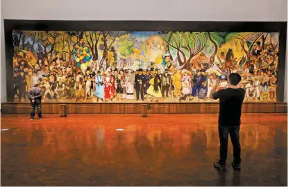  ?? FOTOS: ARACELI LÓPEZ ?? Realizado en 1947, hoy se encuentra en el Museo Mural Diego Rivera.