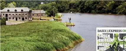  ?? Pictures: GEORGE SYMONS ?? Fighting climate change...Cotehele Quay on the River Tamar will be tidal wetland