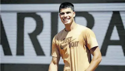  ?? //ROLAND GARROS ?? Carlos dijo que se sentía candidato en París; ahora ya sabe con quién deberá lidiar para conseguirl­o