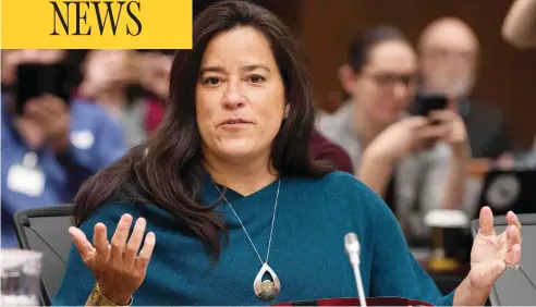  ?? LARS HAGBERG / AFP / GETTY IMAGES ?? “We don’t have a champion on the inside anymore,” says one First Nations leader of the departure of ex-Justice Minister Jody Wilson-Raybould.