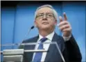  ?? THE ASSOCIATED PRESS ?? European Commission President JeanClaude Juncker speaks during a media conference at the conclusion of an EU summit in Brussels.