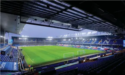  ??  ?? Everton say they are still on course to leave Goodison Park for a new £500m stadium at Bramley Moore dock. Photograph: Tony McArdle/ Everton FC/Getty Images
