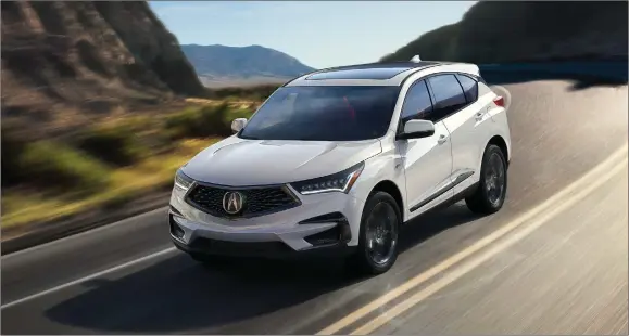  ?? ACURA PHOTOS ?? The 2019 Acura RDX Elite is powered by a 2.0-litre, turbo, four-cylinder engine.